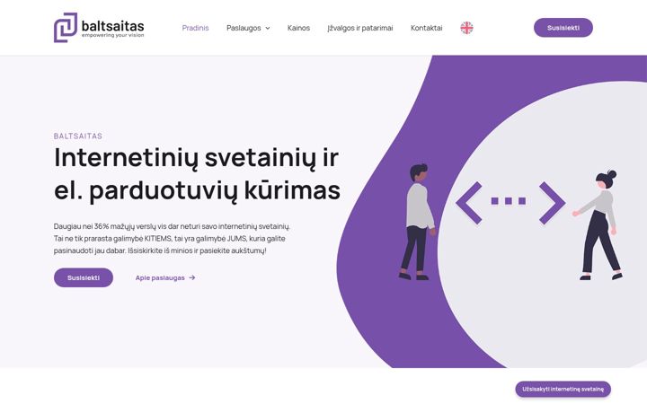 Screenshot of baltsaitas.lt