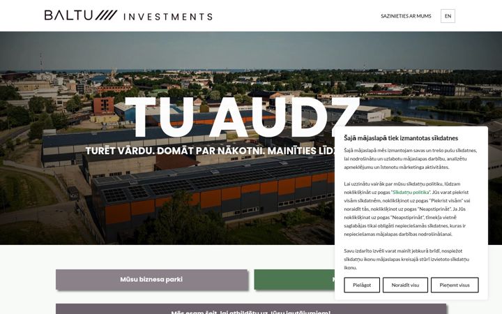 Screenshot of baltuinvestments.lv