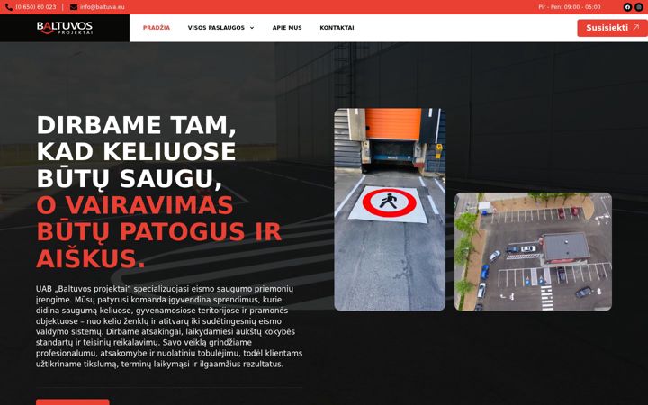 Screenshot of baltuva.eu