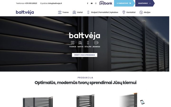 Ekraanipilt saidist baltveja.lt