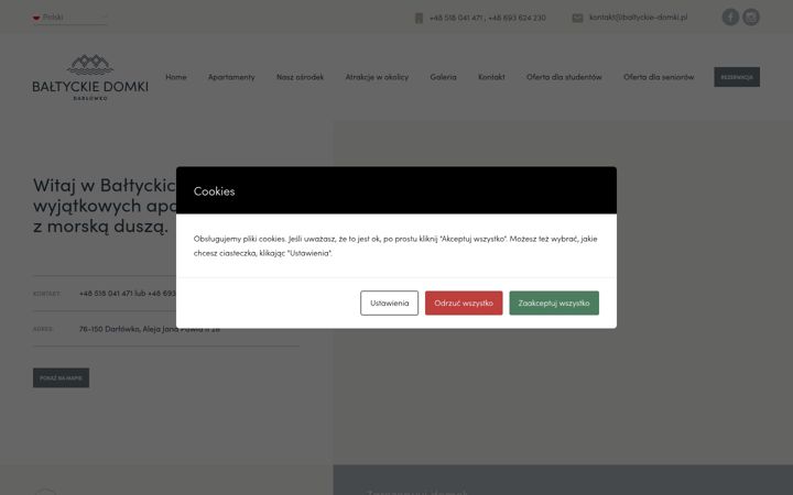 Screenshot van baltyckie-domki.pl
