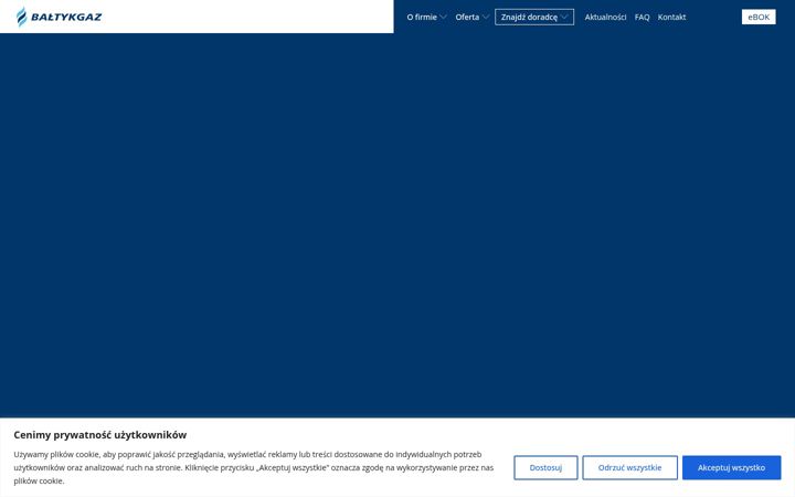Screenshot of baltykgaz.pl