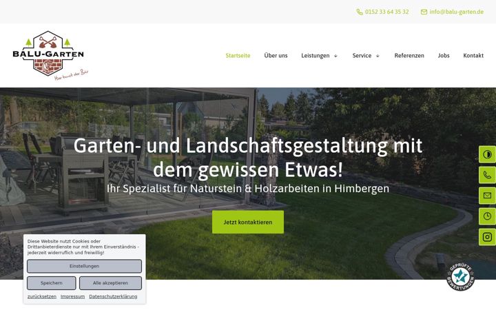 Screenshot of balu-garten.de