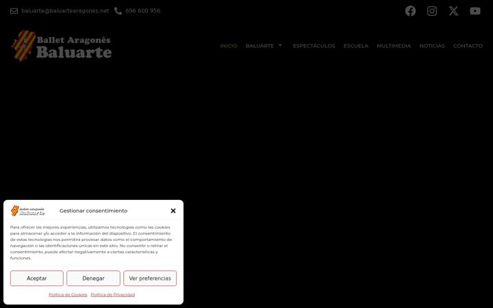 Screenshot of baluartearagones.net