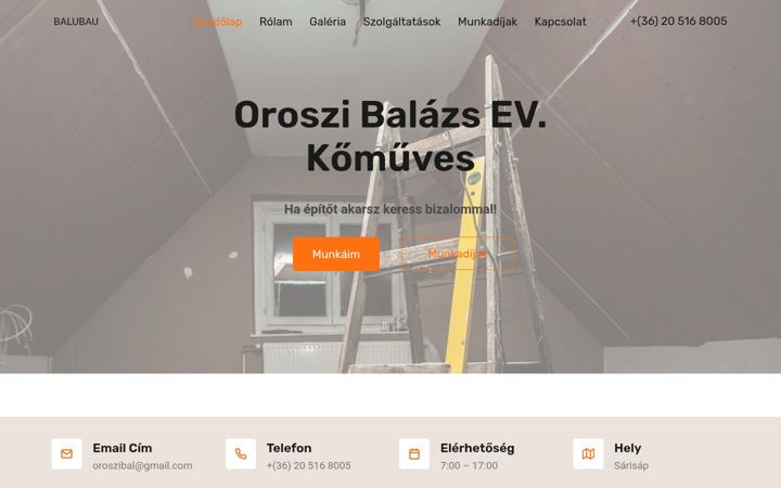 Screenshot of balubau.hu