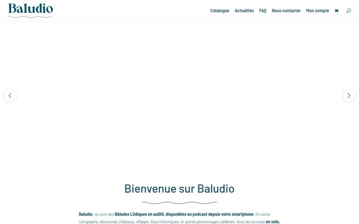 Ekraanipilt saidist baludio.fr