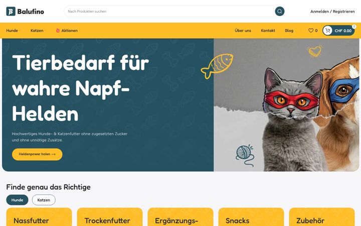 Screenshot of balufino.ch