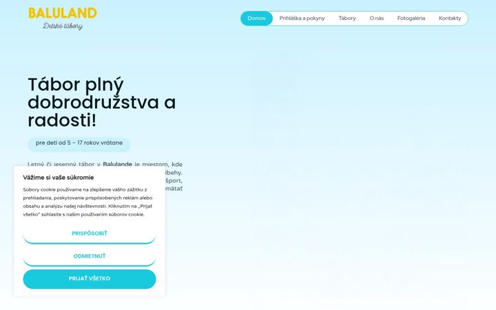 Screenshot of baluland.sk