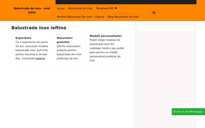 Screenshot of balustrade-de-inox.com
