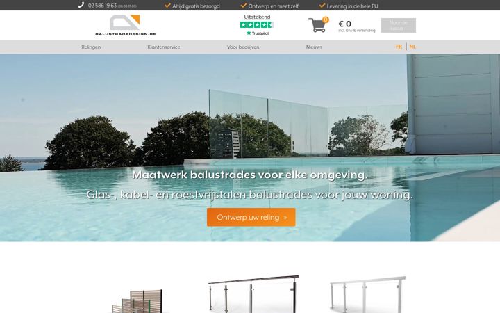 Екранна снимка на balustradedesign.be