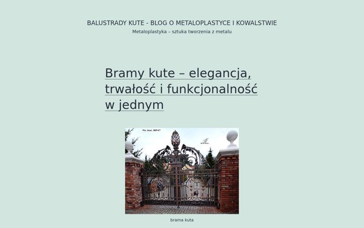 Screenshot of balustrady-kute.pl