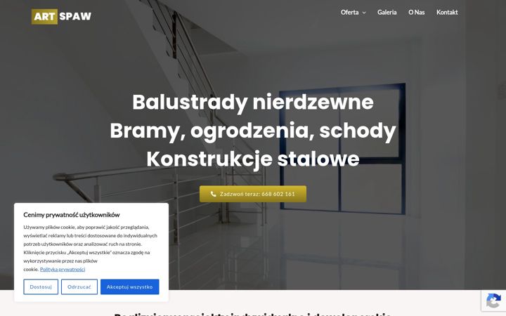 Screenshot of balustradyhejduk.pl