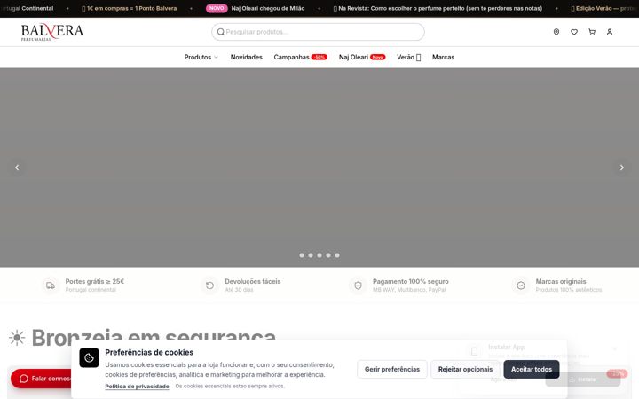 Screenshot of balvera.pt