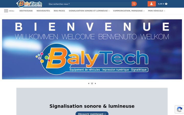 Screenshot of balytech.com