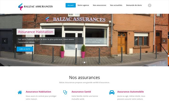 Screenshot of balzac-assurances.fr