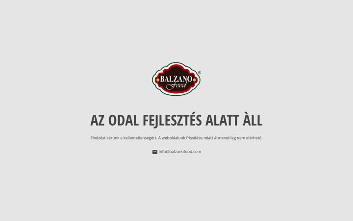 Screenshot of balzanofood.com