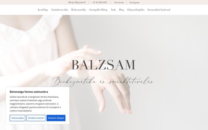 Screenshot of balzsam-kozmetika.hu