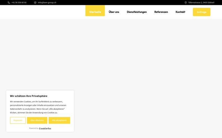 Screenshot of bam-group.ch