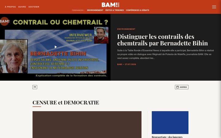 Screenshot of bam.news