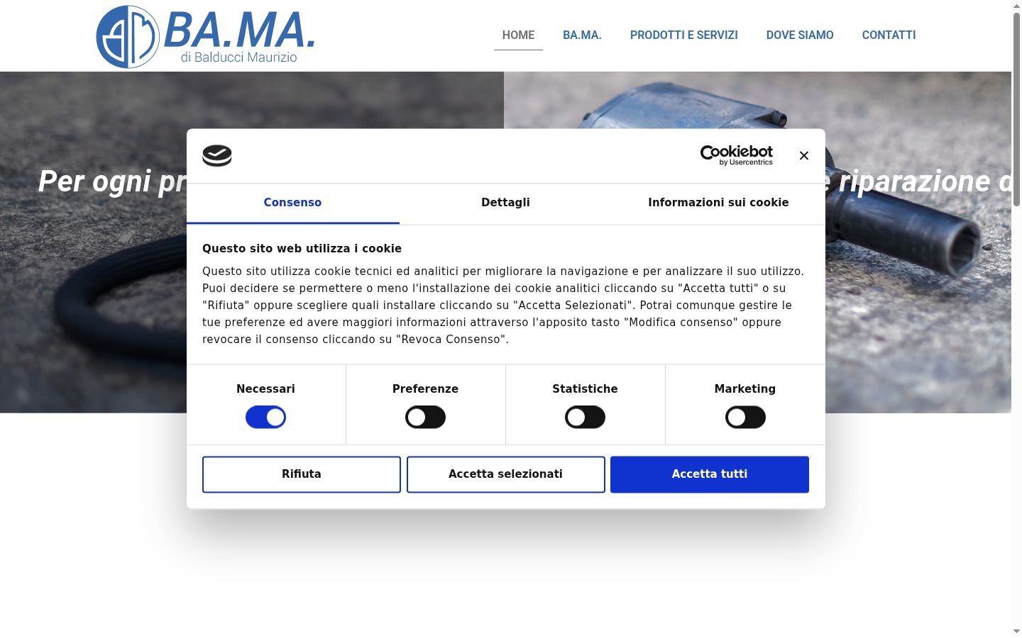 Captură de ecran a bannerului de consimțământ afișat înainte de orice interacțiune