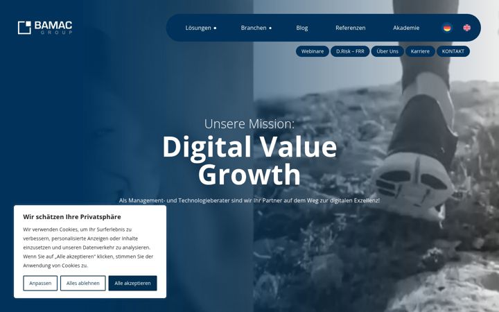 Screenshot of bamacgroup.com