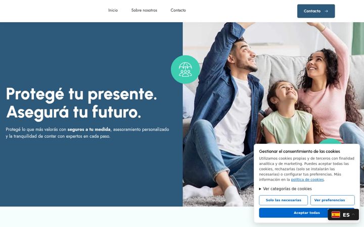 Screenshot of bamarseguros.com