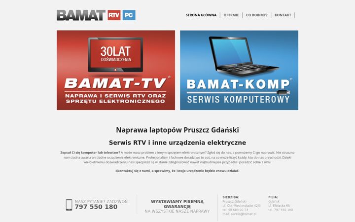 Screenshot ta' bamat.pl