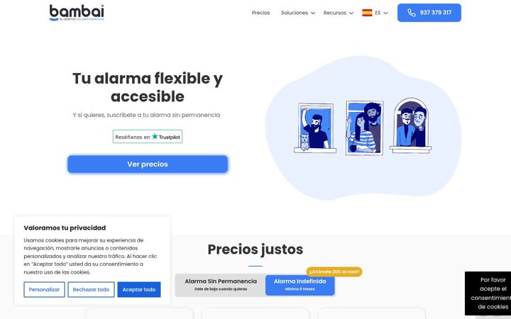 Screenshot of bambai.es