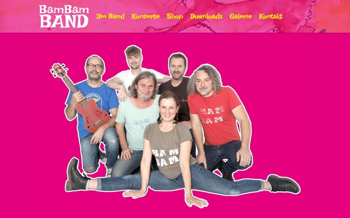 Screenshot of bambam-band.de