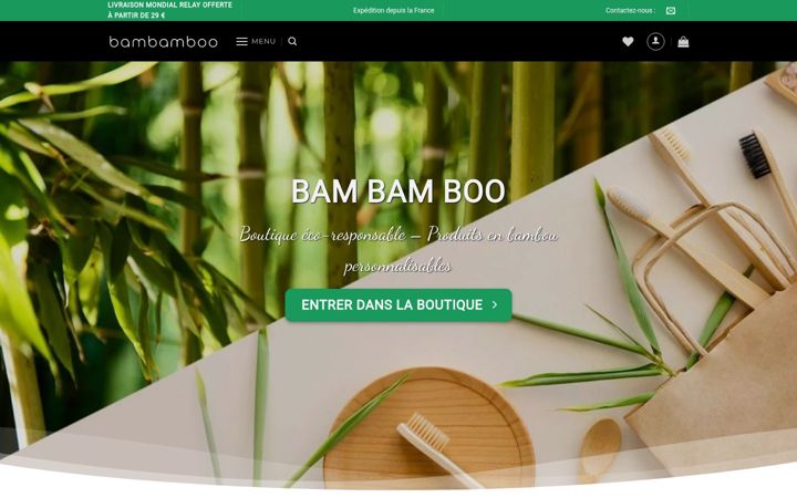 Skjermbilde av bambamboo.fr