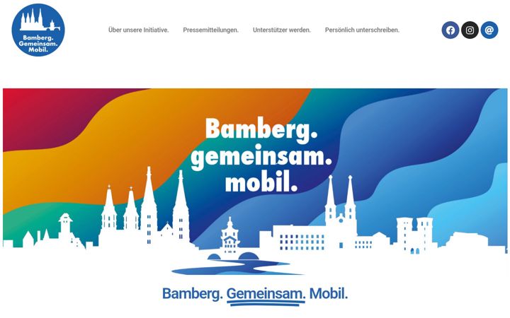 Screenshot of bamberg-gemeinsam-mobil.info