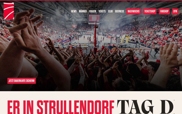 Screenshot of bamberg.basketball