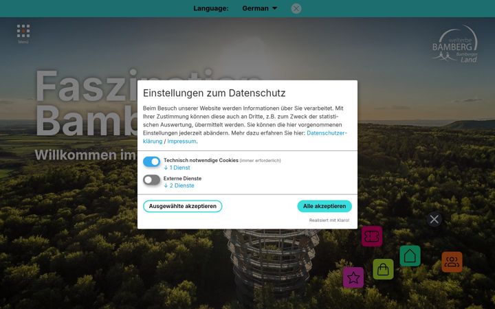 Ekrano kopija bamberg.info