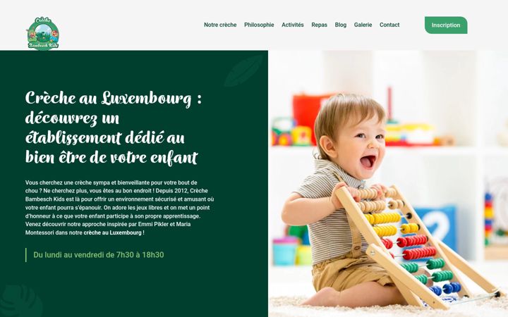 Screenshot of bambesch-kids.lu