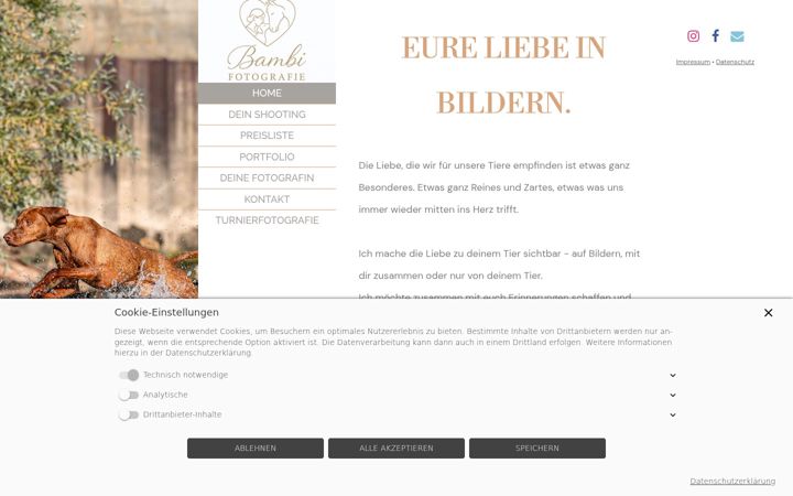 Screenshot of bambifotografie.de
