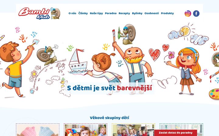 Screenshot of bambiklub.cz