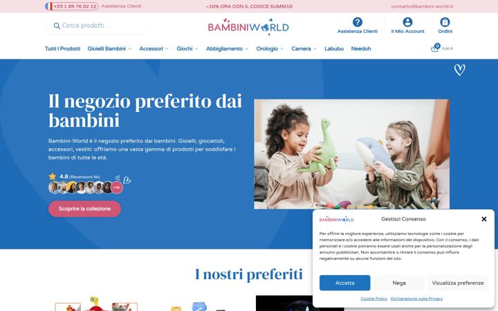 Screenshot of bambini-world.it