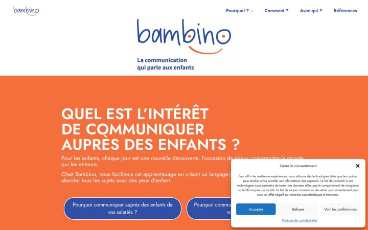 Skjermbilde av bambino-pedago.fr