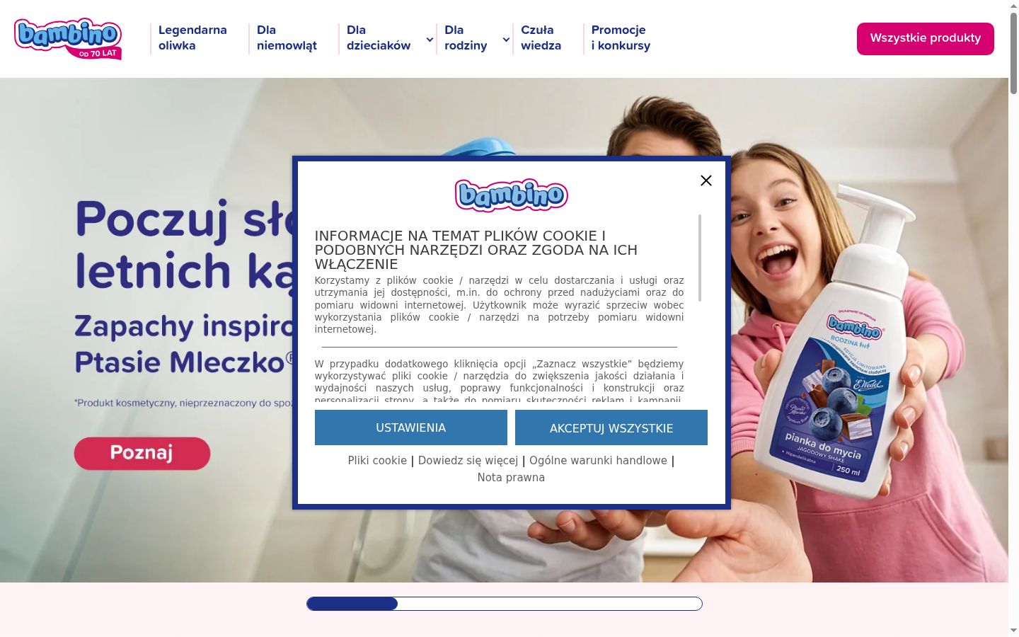 Capture d'écran de la bannière de consentement affichée avant toute interaction