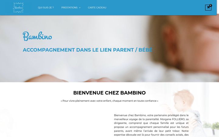 Screenshot of bambinoetvous.fr