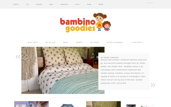 Screenshot of bambinogoodies.co.uk