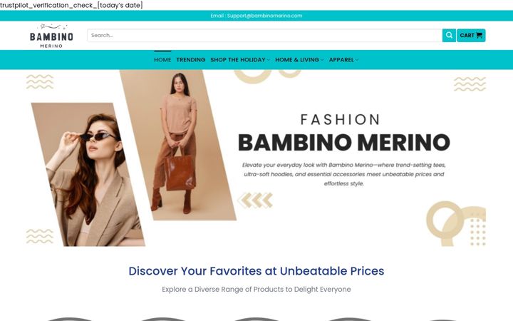 Screenshot of bambinomerino.com