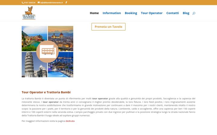 Screenshot of bambiristorante.it
