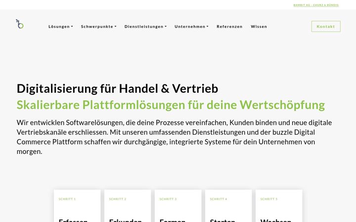 Screenshot of bambit.ch