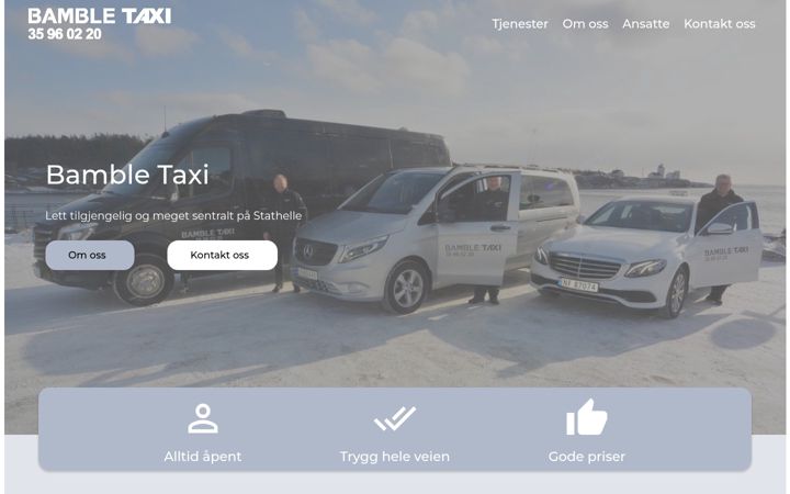 Screenshot ta' bambletaxi.no