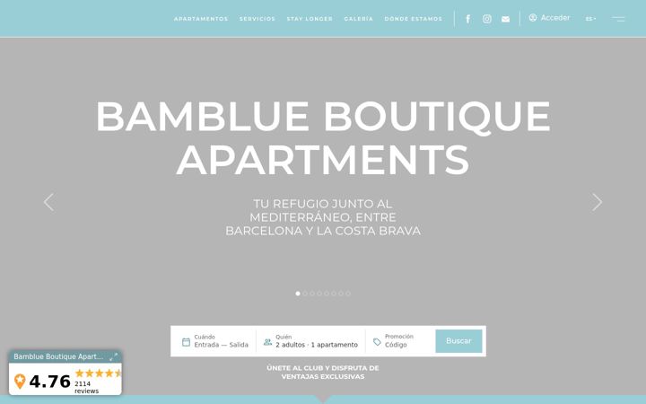 Screenshot of bamblueapartments.com