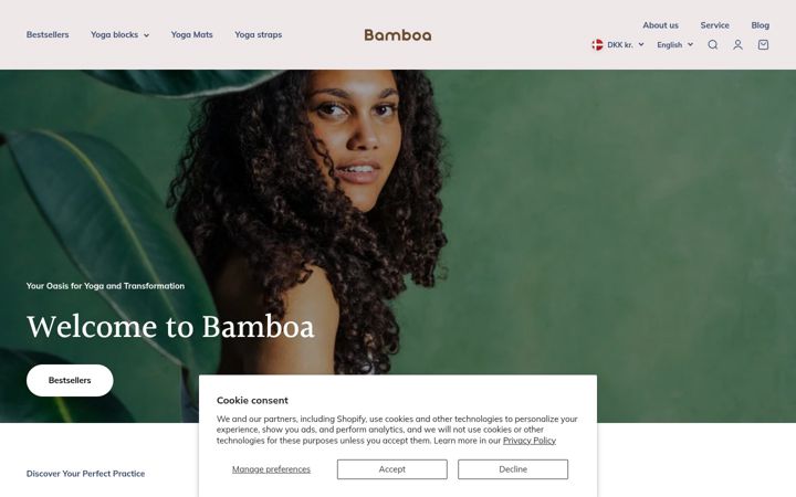 Screenshot of bamboa-yoga.com