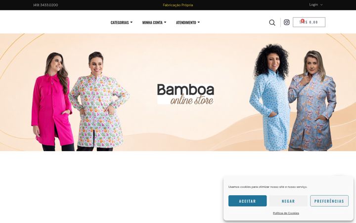 Screenshot of bamboaonline.com.br