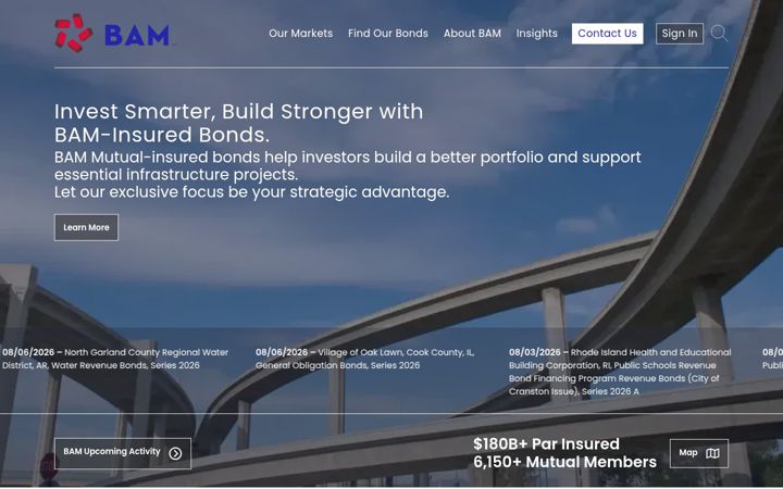 Screenshot of bambonds.com