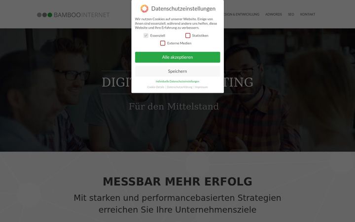 Screenshot of bamboo-internet.de